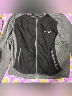 WRX Women's Gray and Black Zip-Front Jacket
